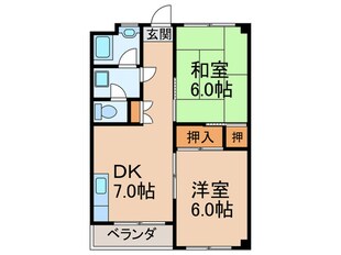 マンション翆香の物件間取画像